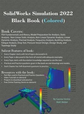 [预订]SolidWorks Simulation 2022 Black Book (Colored) 9781774590584