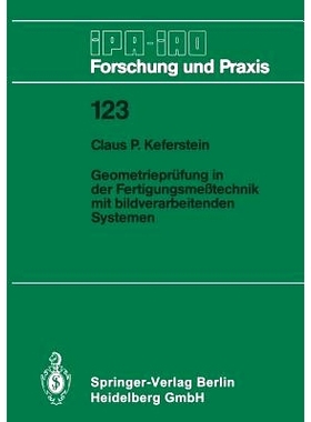 预订 Geometrieprüfung in Der Fertigungsmeßtechnik Mit Bildverarbeitenden Systemen