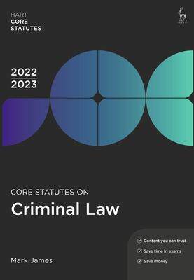[预订]Core Statutes on Criminal Law 2022-23 9781509960279