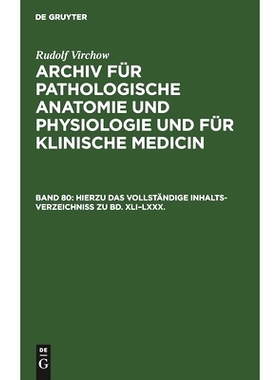 预订 Hierzu das vollständige Inhalts-Verzeichniss zu Bd. XLI–LXXX.: 9783112396933