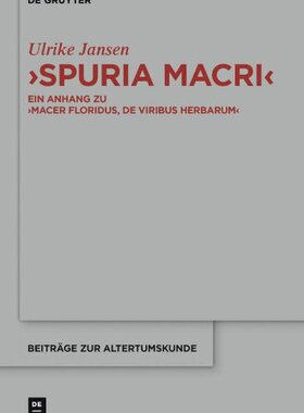 【预订】Spuria Macri 9783110308495