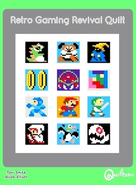 预订 Retro Gaming Revival Quilt: A 12 Block Video Game Themed Quilt Pattern: 9781732229518