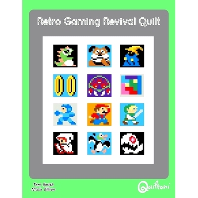 预订 Retro Gaming Revival Quilt: A 12 Block Video Game Themed Quilt Pattern: 9781732229518