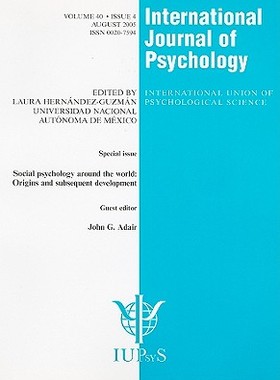 【预订】Social Psychology Around the World: Origins and Subsequent Development