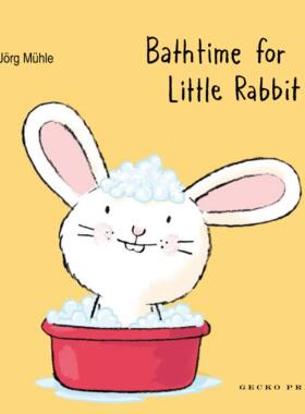 现货 谁来帮我洗澡澡 小兔子系列2 亲子儿童互动绘本纸板书 生活习惯 英文原版 Bathtime for Little Rabbit