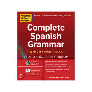 现货 英文原版 熟能生巧：西班牙语法大全高级版 第四版Practice Makes Perfect: Complete Spanish Grammar, Premium 4 Edition