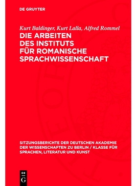 预订 Die Arbeiten Des Instituts Für Romanische Sprachwissenschaft: Zur Geschichte Der Französischen Urkundensprache: 9