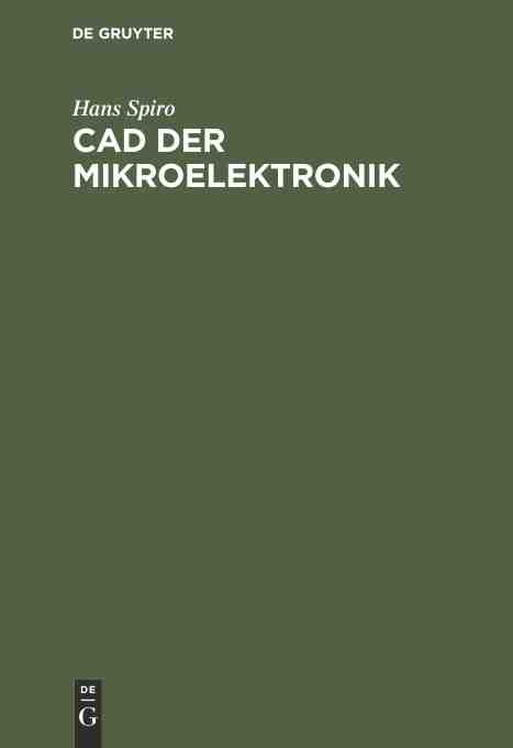 【预订】CAD der Mikroelektronik 9783486241143