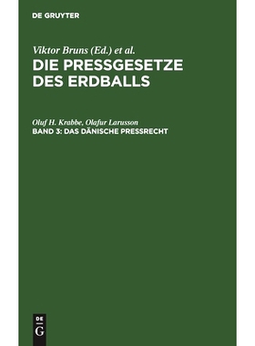 预订 Das dänische Preßrecht: Das isländische Preßrecht: 9783112455630