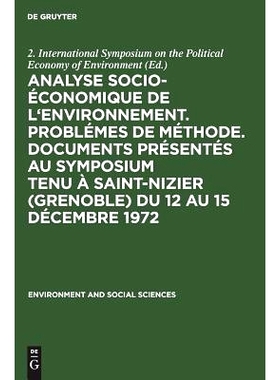 预订 Analyse socio-économique de l’environnement. Problémes de méthode. Documents présentés au symposium tenu à S