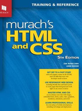 [预订]Murach’s HTML and CSS (5th Edition) 9781943872862