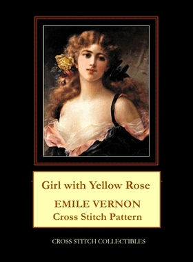 预订 Girl with Yellow Rose: Emile Vernon Cross Stitch Pattern: 9798701971217