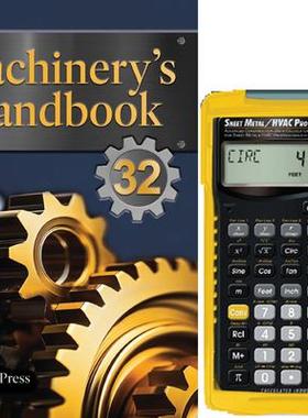 预订 Machinery’s Handbook 32nd Edition & 4090 Sheet Metal / HVAC Pro Calc Calculator (Set): Toolbox