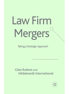 预订 Law Firm Mergers: Taking a Strategic Approach: 9781349721689