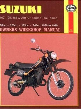 [预订]Suzuki 100, 125, 185 & 250 Air-cooled Trail bikes (79 - 89) Haynes Repair Manual 9781850102601