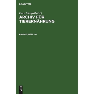 Tierernährung Bd. 预订 1960 Archt 9783112477397 Archiv