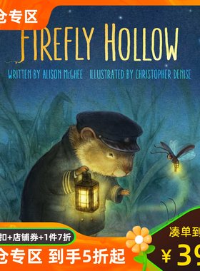 预售 英文原版 萤火谷的梦想家 当代经典儿童文学 Firefly Hollow by Alison McGhee 《纽约时报》热销书
