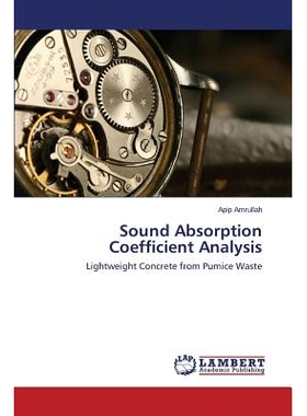预订 Sound Absorption Coefficient Analysis: 9783659667701