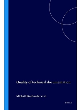 预订 Quality of technical documentation 技术文件的质量: 9789051836271