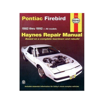 [预订]Pontiac Firebird (1982-1992) Haynes Repair Manual (USA) 9781563920653