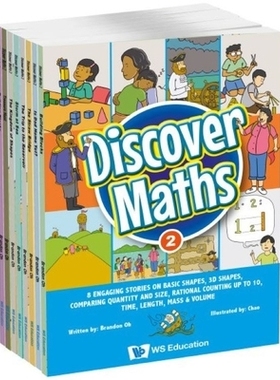 预订 Discover Maths 2: 8 Engaging Stories on Basic Shapes, 3D Shapes, Comparing Quantity and Size, Rational Counting Up