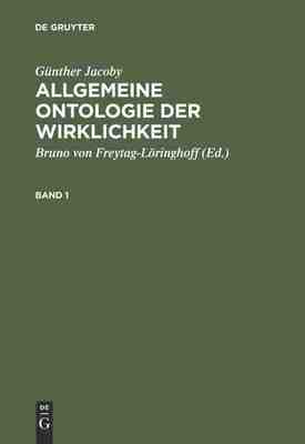 【预订】JACOBY, ALLG. ONTOLOGIE BD. 1 9783484701519