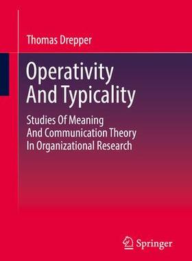 [预订]Operativity And Typicality 9783658420109