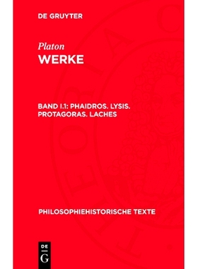 预订 Phaidros. Lysis. Protagoras. Laches: 9783112714669