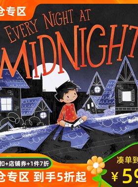 预售 每一个午夜 Every Night at Midnight 英文原版 儿童绘本 寻找自我 Peter Cheong