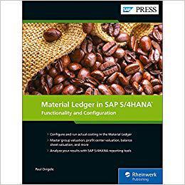 【预售】Material Ledger in SAP S/4hana: Functionality and Configuration
