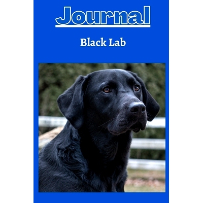 预订 Black lab dog Journal series 1 with a cobalt blue background: 9781387354436