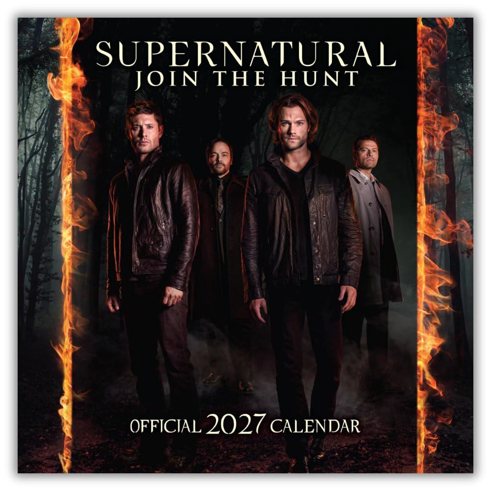 现货 邪恶力量 2027年官方挂历 英文原版 Supernatural 2027 Square Calendar 美剧周边 收藏日历 粉丝礼物