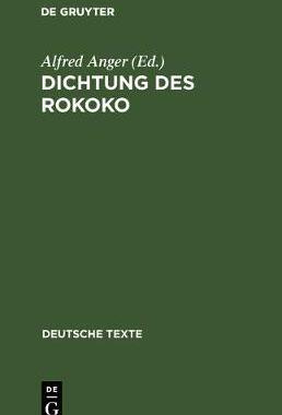 【预订】Dichtung des Rokoko 9783110986907
