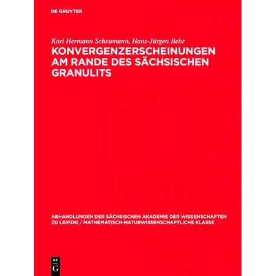 预订 Konvergenzerscheinungen am Rande des sächsischen Granulits: 9783112755389
