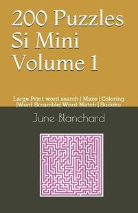 Word 预订 Coloring Match Mini Large word Maze Volume 9781075223150 Sudoku Puzzles 200 search Scramble Print