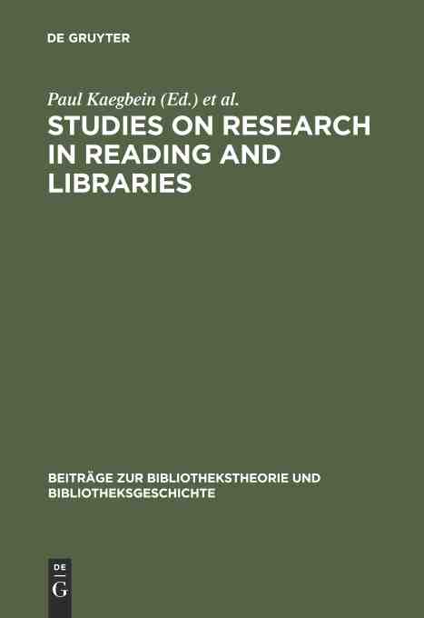 【预订】Studies on research in reading and libraries 9783598221712