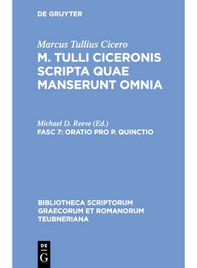 预订 Oratio pro P. Quinctio: 9783598711794