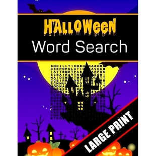 for Print Halloween 预订 9781700186881 Large Search Holiday Everyone Activities Word