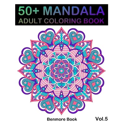 预订 50] Mandala: Adult Coloring Book 50 Mandala Images Stress Management Coloring Book For Relaxation, Meditation, Happ