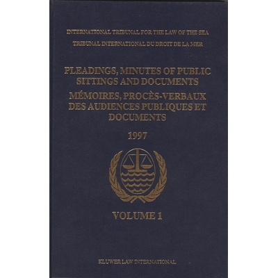预订 Pleadings, Minutes of Public Sittings and Documents / Mémoires, procès-verbaux des audiences publiques et documen
