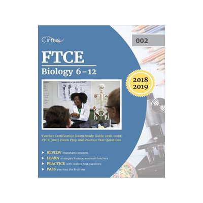 [预订]FTCE Biology 6-12 Teacher Certification Exam Study Guide 2018-2019: FTCE (002) Exam Prep and Practic 9781635308181