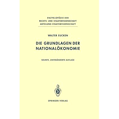 预订 Die Grundlagen der Nationalökonomie: 9783642647970