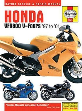 [预订]Honda VFR800 V-Fours (97 - 01) Haynes Repair Manual 9781785213083