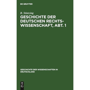 deutschen der Rechtswissenschaft Abt. 9783486724110 预订 Geschichte