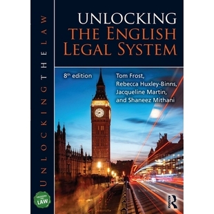 English the Legal System 9781032729732 预订 解锁英国法律体系 Unlocking