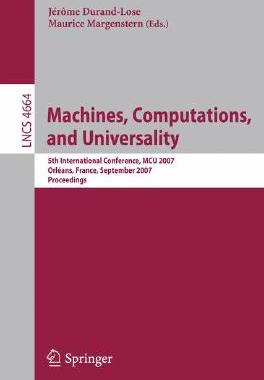 【预订】Machines, Computations, and Universality