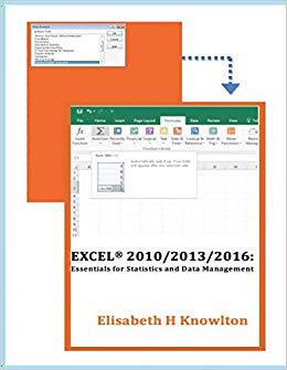 【预售】Excel 2010/2013/2016: Essentials for Statistics and Data Management