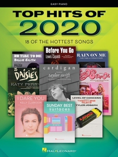 Top Easy Hottest Songbook with Lyrics for 2020 the Arranged Hits Piano 预订 Songs