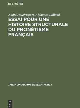 【预订】Essai pour une histoire structurale du phonétisme français 9789027915504