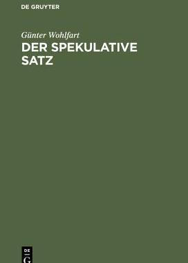 【预订】Der spekulative Satz 9783110081114